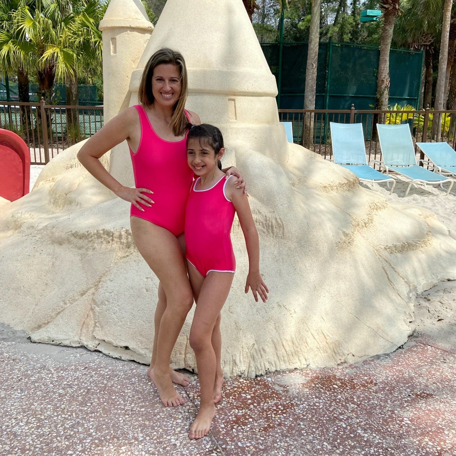 Flare Big Kids Swimsuit - Pink Punch – LifeBrite Active