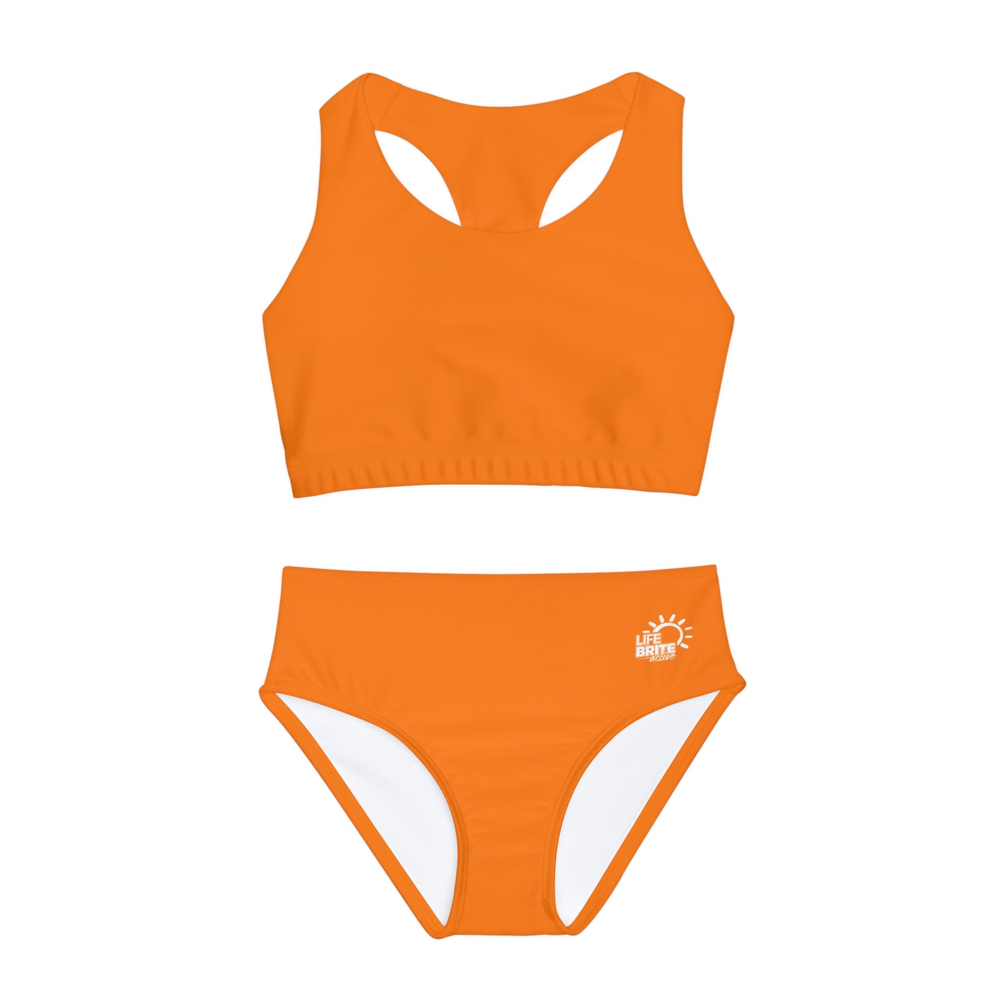 Gleam Girls Two-Piece Swimsuit - Orange – LifeBrite Active