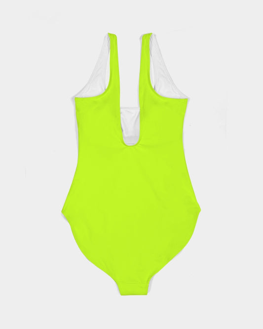Lucid Women's One-Piece Swimsuit - Graphic Green