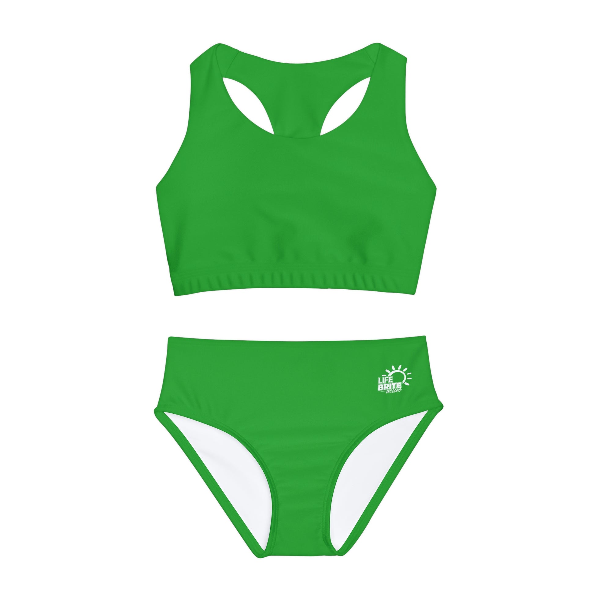 Gleam Girls Two-Piece Swimsuit - Green – LifeBrite Active