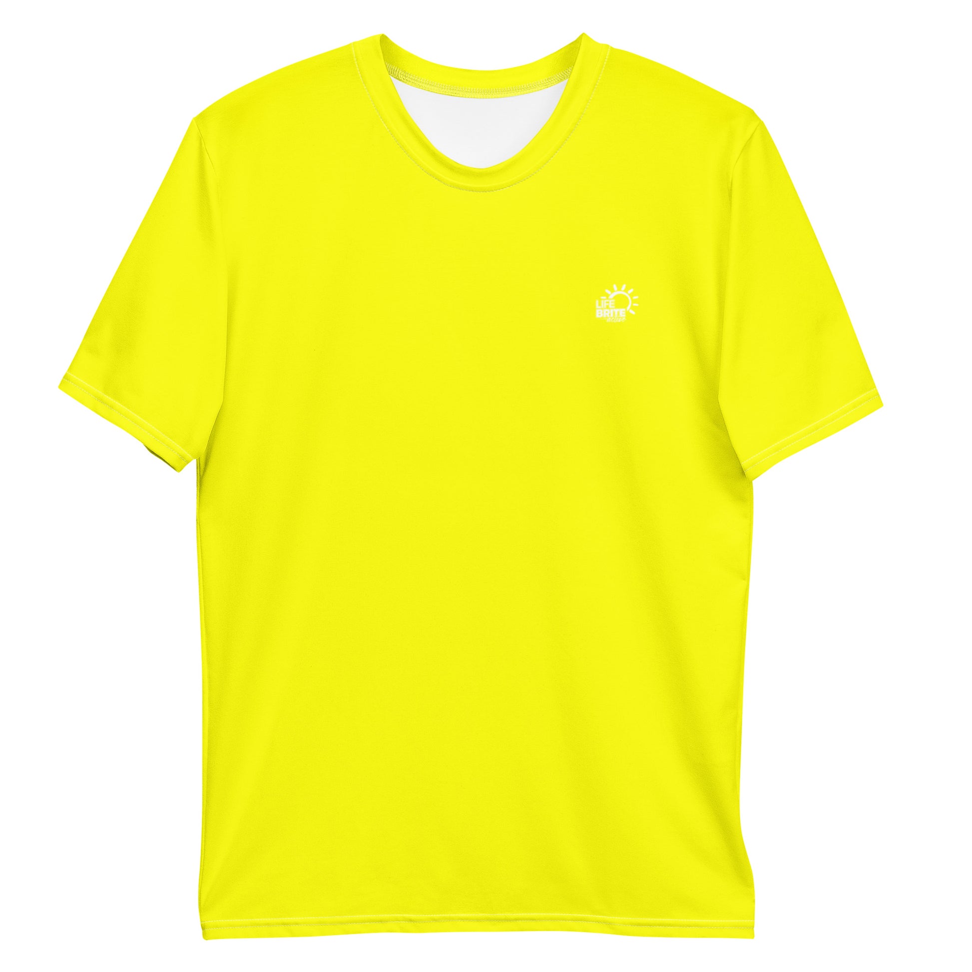 Neon yellow shirt LifeBrite Active mens neon clothing mens neon clothes mens neon shirt mens neon activewear mens neon tee mens neon tshirt