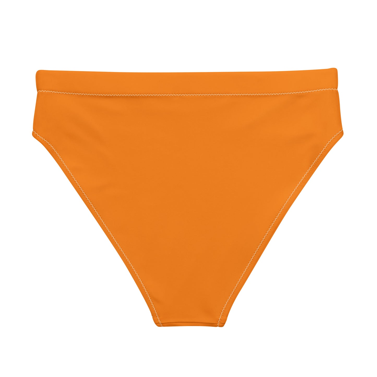 Brighten Women's High-waisted Bikini Bottom - Outrageous Orange