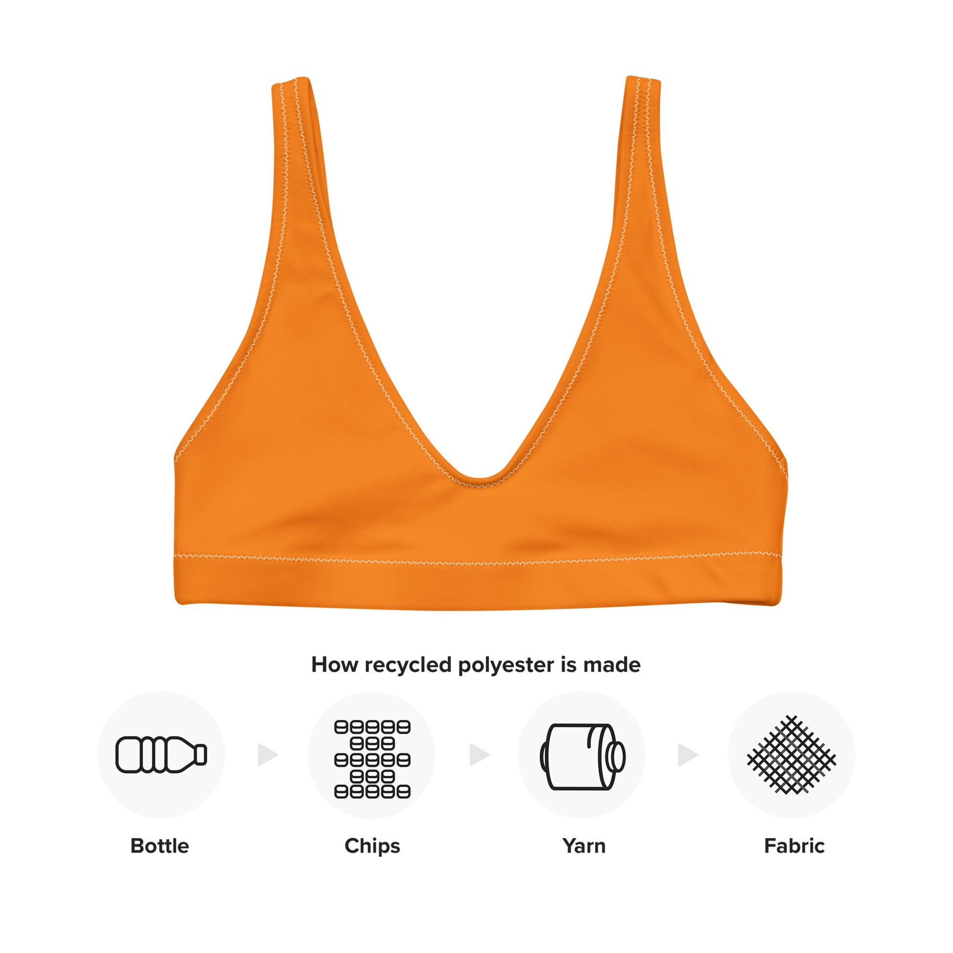 Balance Women's Scoop Neck Bikini Top - Outrageous Orange – LifeBrite Active